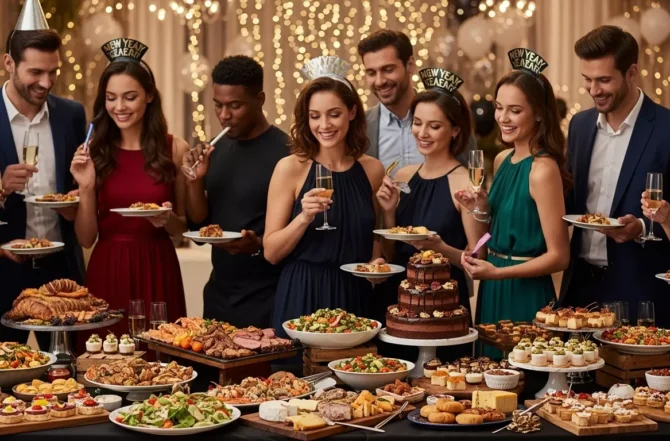 Buffet para Festa de Ano Novo​